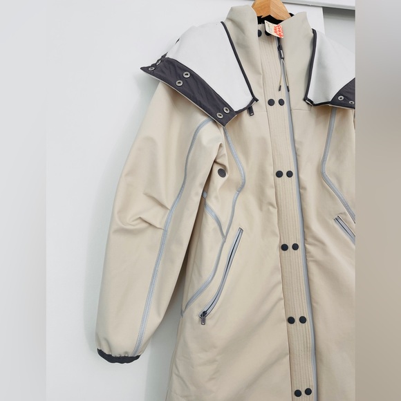 NWT Free People Moon Magic Reflective Rain Parka Jacket Coat Size Small - Picture 3 of 9